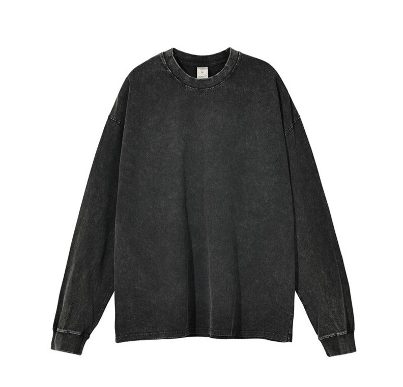 Essential Acid Washed Long Sleeve T-Shirt Newgew