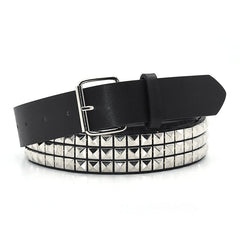 Faux Leather Pyramid Studded Belt Newgew