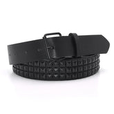 Faux Leather Pyramid Studded Belt Newgew