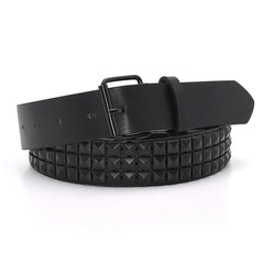 Faux Leather Pyramid Studded Belt Newgew