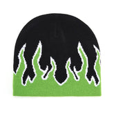 Flame Print Y2K Beanie Newgew