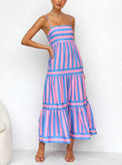 Laina Dress PINK/BLUE Newgew Dresses
