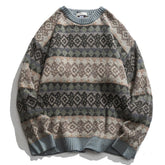 Jacquard Knit Grandad Jumper Newgew