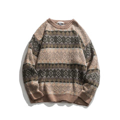 Jacquard Knit Grandad Jumper Newgew