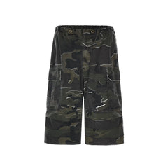 MADE EXTREME Long Length Camo Cargo Shorts Newgew