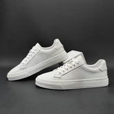 Men Minimalism Pure Leather Fashion Flat Casual Shoes Newgew Shoes