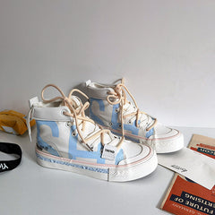 Women's Graffiti Retro Old Style Korean Versatile Autumn Women's Shoes Newgew