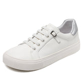 Women Minimalist Fashion Leather Flat Casual Shoes Newgew Shoes