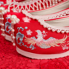 Women's The Han Clothing Wedding Ancient Style Canvas Shoes Newgew