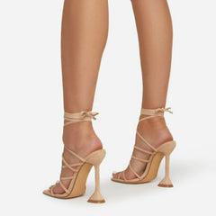 Level Up Lace Up Block Heels Newgew