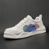 Men Fashion Print Leather Flat Casual Shoes Newgew Shoes