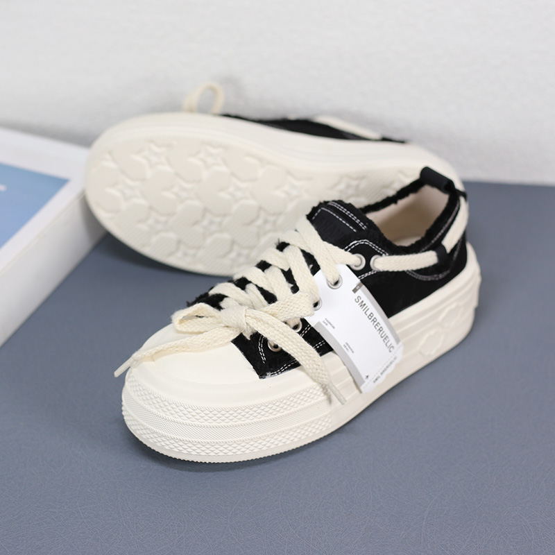 Women's Spring Thick Bottom Korean Sports Canvas Shoes Newgew