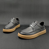Men Leather Flat Minimalist Casual Shoes Newgew Shoes