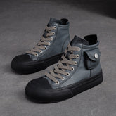 Women Retro Casual Leather Comfort Ankle Boots Newgew Shoes