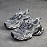 Women Retro Leather Casual Platform Dad Shoes Newgew Shoes