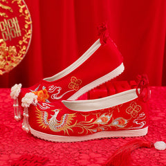 Classy Ancient Style Chinese Wedding Female Canvas Shoes Newgew