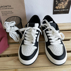 Women's Thick Bottom Korean Style Flat White Women's Shoes Newgew