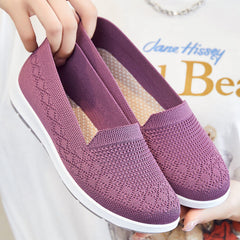 Women's Cloth Breathable Flat Soft Bottom Canvas Shoes Newgew