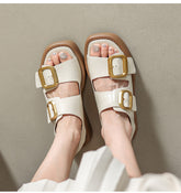 Women Fashion Leather Outdoor Casual Sandals Newgew Shoes