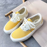 Korean Style Color Matching Stitching Female Cute Canvas Shoes Newgew