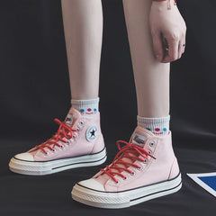 Women's For Summer Breathable Korean Style Skate Canvas Shoes Newgew