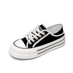 Women's Summer Korean Style Breathable Skate Thick Canvas Shoes Newgew