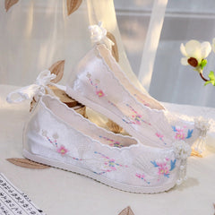 Women's Old Beijing Cloth Embroidered Soft Bottom Canvas Shoes Newgew