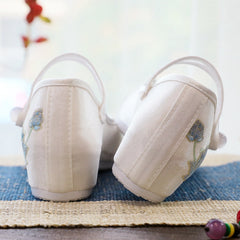 Women's Beijing Cloth Embroidered For Han Chinese Canvas Shoes Newgew