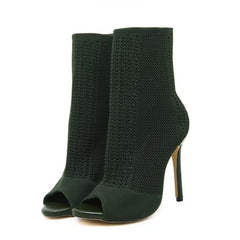 Bottines à talons aiguilles Peep Show