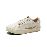 Men Fashion Patchwork Canvas Flat Skate Shoes Newgew Shoes