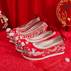 Women's The Han Clothing Wedding Ancient Style Canvas Shoes Newgew