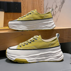 Women's Summer Breathable Korean Style Platform Height Canvas Shoes Newgew