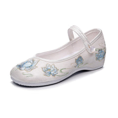 Women's Beijing Cloth Embroidered For Han Chinese Canvas Shoes Newgew