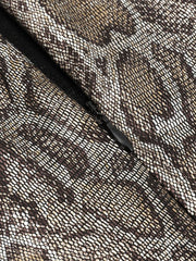 Vintage Print Glossy Waist Cut Out Dress Newgew Dresses