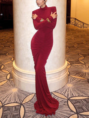 High-Neck Mermaid Gown Newgew Dresses