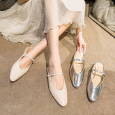 Silver Slip-on Shoes For Heightening NewGew