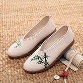 Women's Embroidered Ancient Style Han Chinese Clothing Ethnic Old Canvas Shoes Newgew