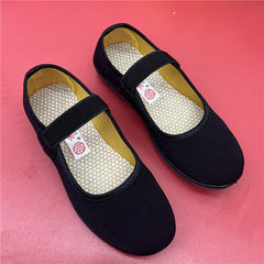 Popular Innovative Women's Cloth Black Canvas Shoes Newgew