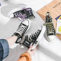 Slouchy Women's Small Pocket Spring Korean Canvas Shoes Newgew