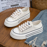 Women's Summer Korean Style Breathable Skate Thick Canvas Shoes Newgew