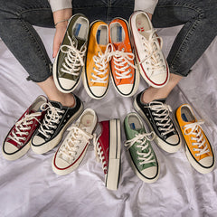 Glamorous Women's Star Platform Hight Increasing Canvas Shoes Newgew