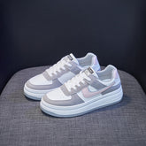 Women's Spring Korean Style Fashionable Flat Bottom Canvas Shoes Newgew