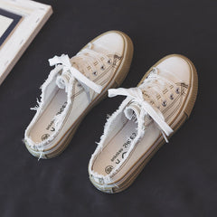 Classy Women's Thin Semi Canvas Shoes Newgew