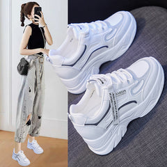 Women's Increasing Insole Dad Spring Korean Style Sneakers Newgew