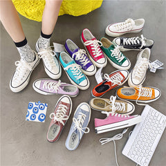 Street Shooting Classic Retro Replica Female Canvas Shoes Newgew