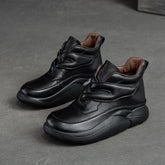 Women Retro Casual Minimalist Leather Ankle Boots Newgew Shoes