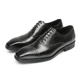 Men Handmade Classic Cowhide Oxford Shoes Newgew Shoes