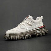 Men Fashion Leather Patchwork Thick Soled Casual Shoes Newgew Shoes