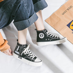 Slouchy Women's Small Pocket Spring Korean Canvas Shoes Newgew