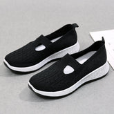 Women's Cloth Low-cut Mesh Breathable Mom Soft Bottom Canvas Shoes Newgew
